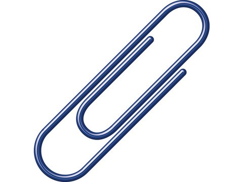 Paperclips Alco 26mm rond doos 100st. blauw