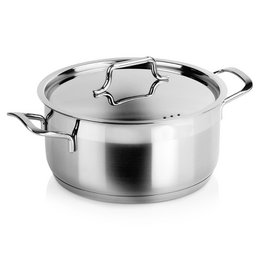 Potstaal met deksel anett 20 cm, 3 l