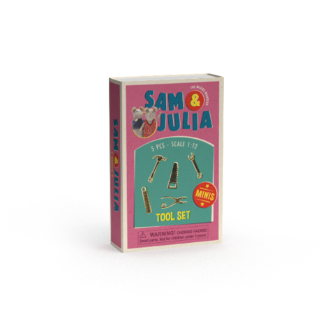 Minis - Tool set (5 pcs) - scale 1:12 - Sam & Julia - The Mouse House