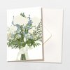 Vouwkaart blauw boeket bloemen, inclusief envelop