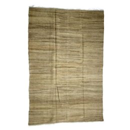 Alfombra Kilim caqui tejida a mano Scandi