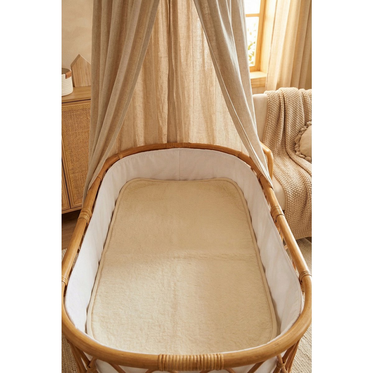 Ground de lana / Onderstebeken Crieg Natural - Merino Wol - 40x80cm