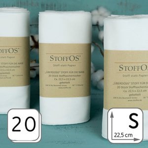 Stofftaschentücher , weiß "Überdosis"