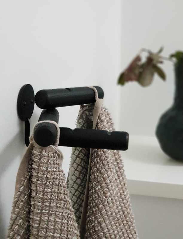 3Hooks - Crochet 3 en 1 - Chêne noir
