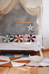 Almohada Patchwork “Caramelo Caramelo”