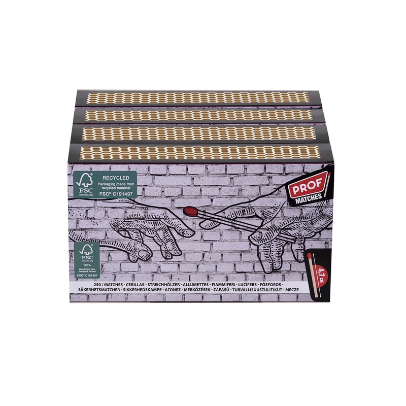 Set of 3 match boxes 47mm x 3 x 240 PROF
