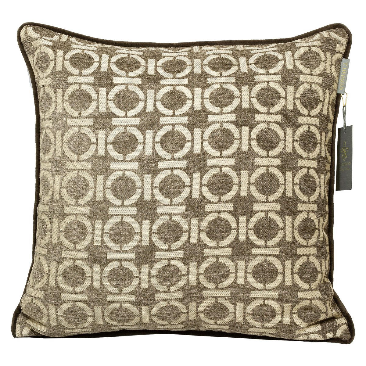 PILLOWCASE BROWN/BEIGE - MILANO