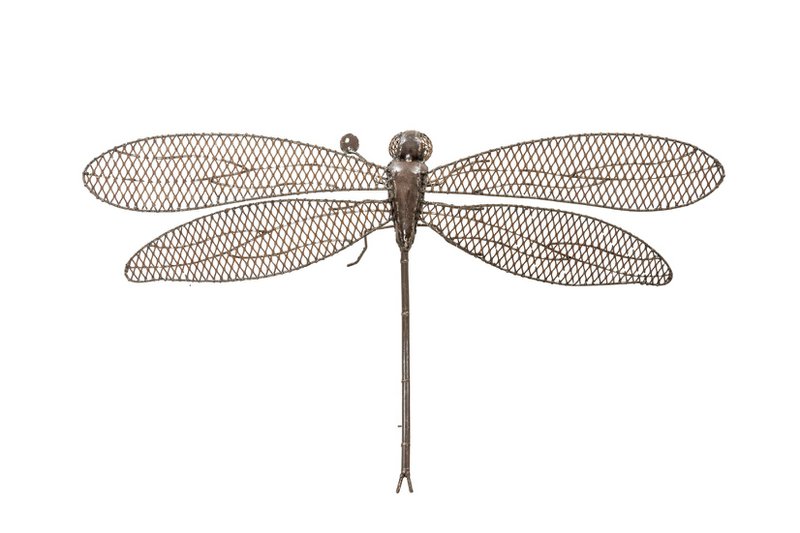 ZIMBA-ARTS METAL XL DRAGONFLY WALL DECO