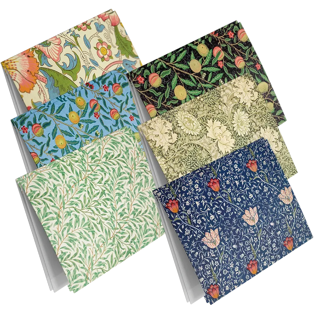 Lykønskningskort sæt Botaniske print