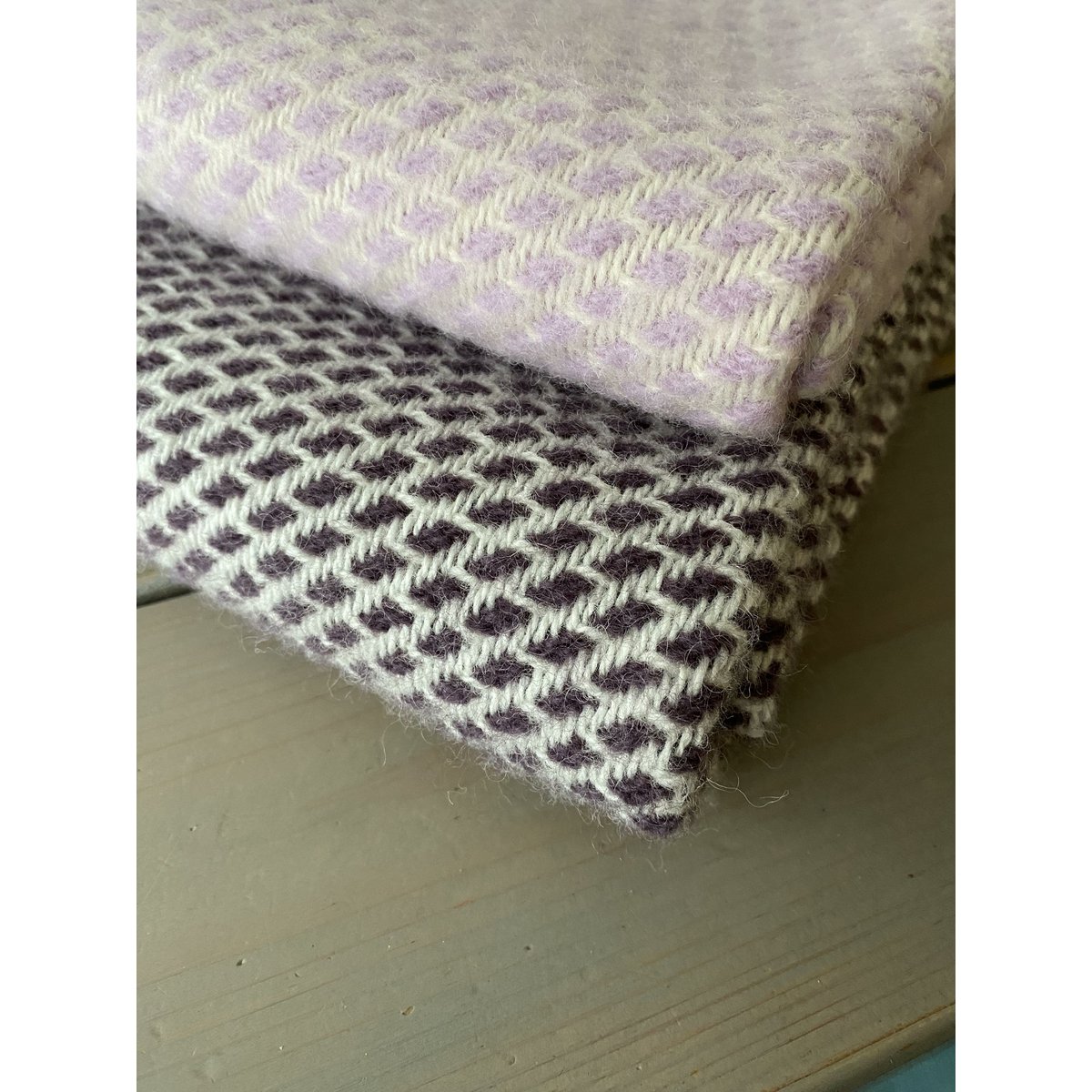 Crib blanket wool - lilac