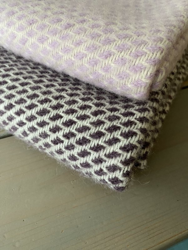 Crib blanket wool - lilac