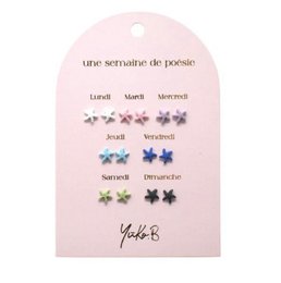 Box of 7 Earrings — Starfish Poetry Week