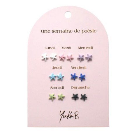 Schachtel mit 7 Ohrringen – Starfish Poetry Week