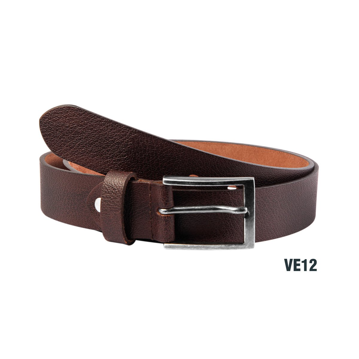 Leonardo Verrelli genuine leather belt, dark brown, can be shortened, 90 cm - 140 cm