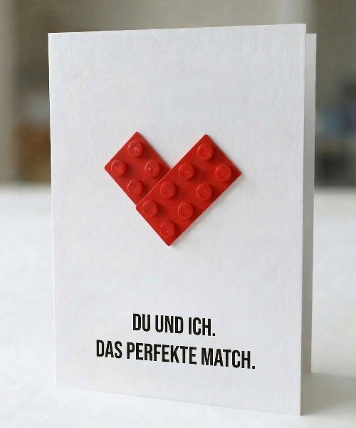 Carte postale We Just Click – Brique de construction LEGO