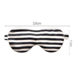 Masque de sommeil surdimensionné en soie 19 mamans – Collection rayée