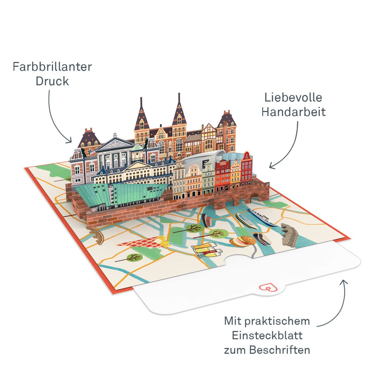 Carte pop-up Amsterdam
