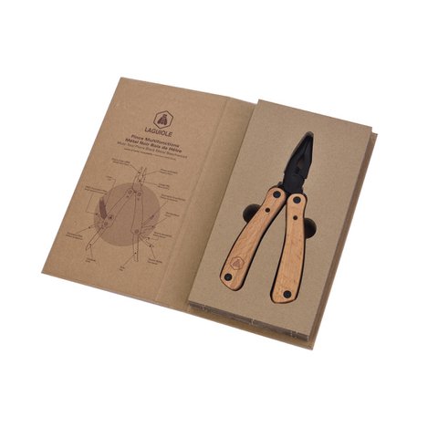 Laguiole black multifunction pliers black beech wood