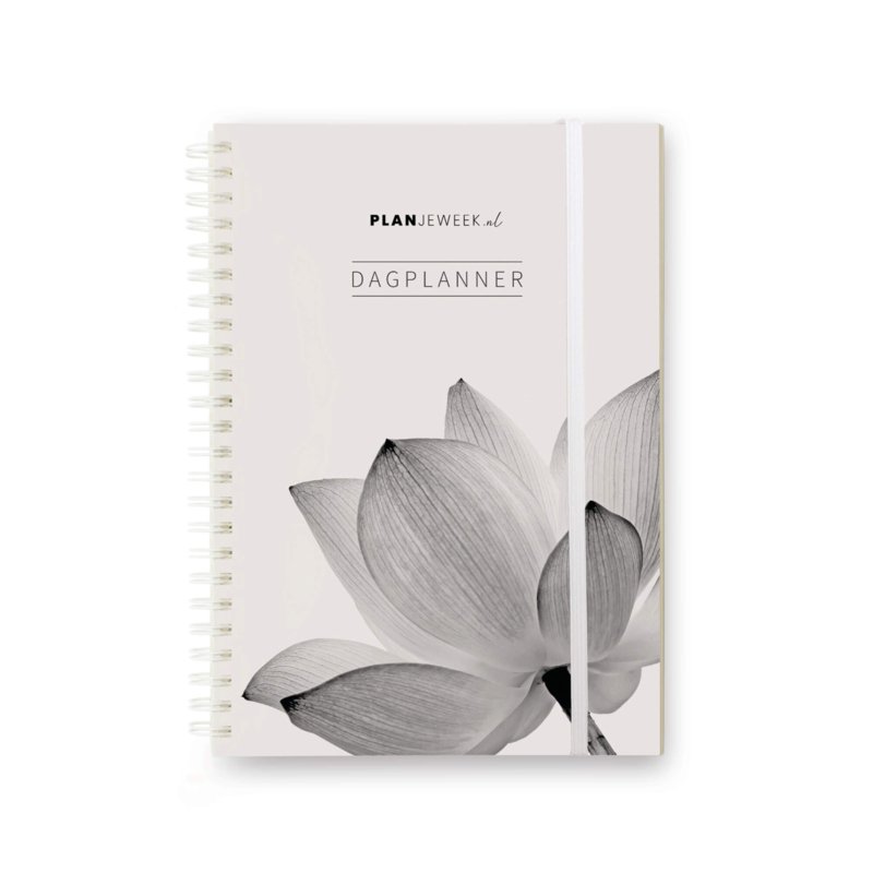 Prikkelarme A5 dagplanner 'Lotus' planboekje met ringband
