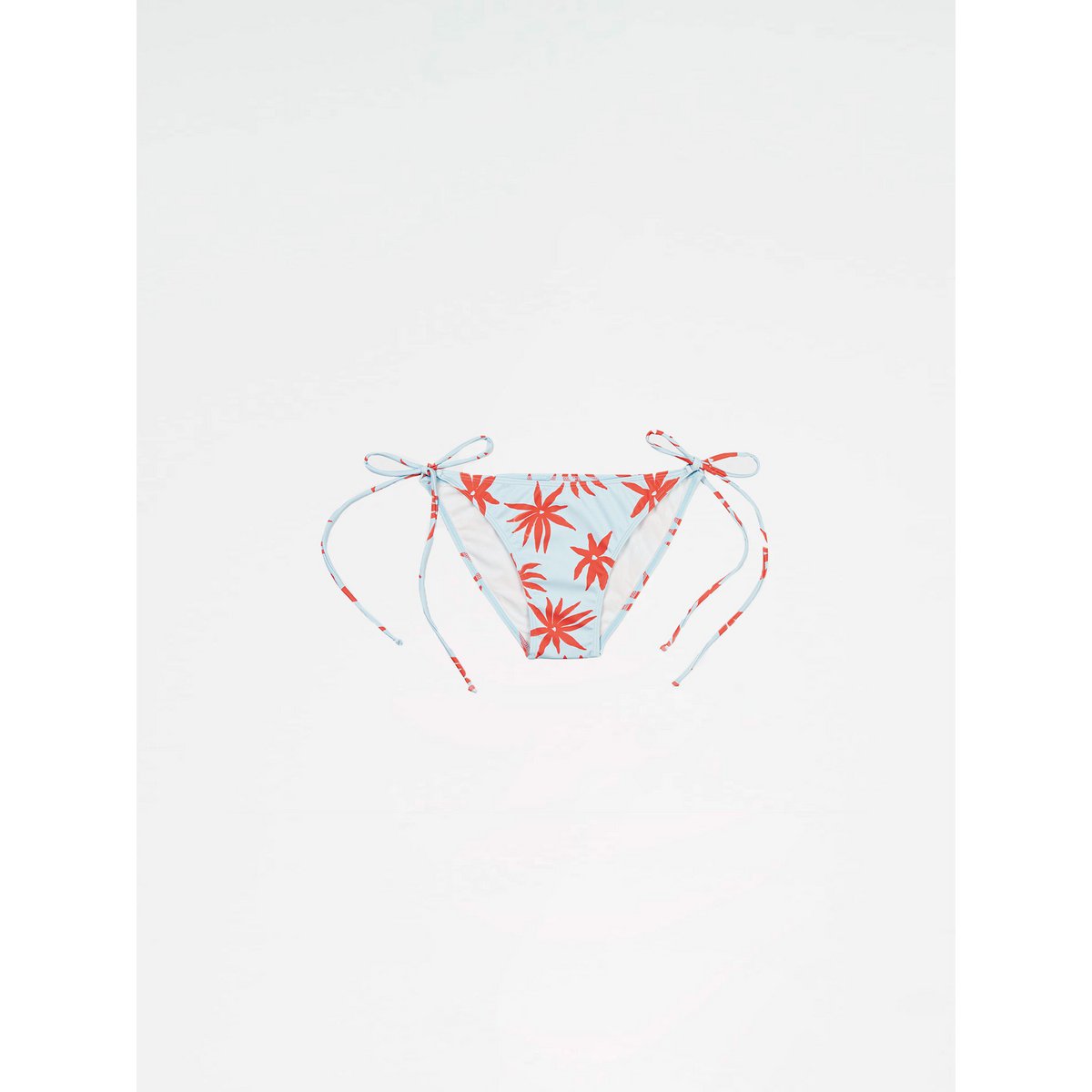 Bas de bikini bleu à imprimé floral Magician