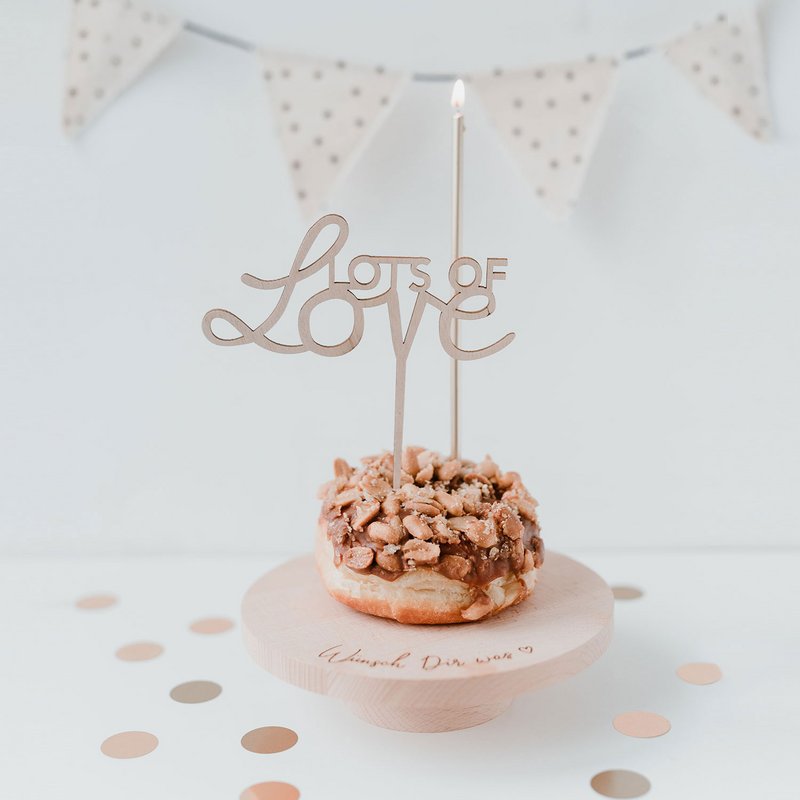 Cake Topper Lots of Love (PU = 8 pcs)