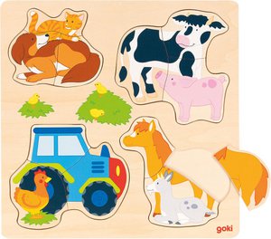 Puzzle einfügen - Nutztiere