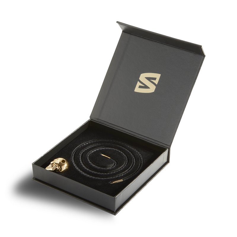 Leren ketting "Schedel"