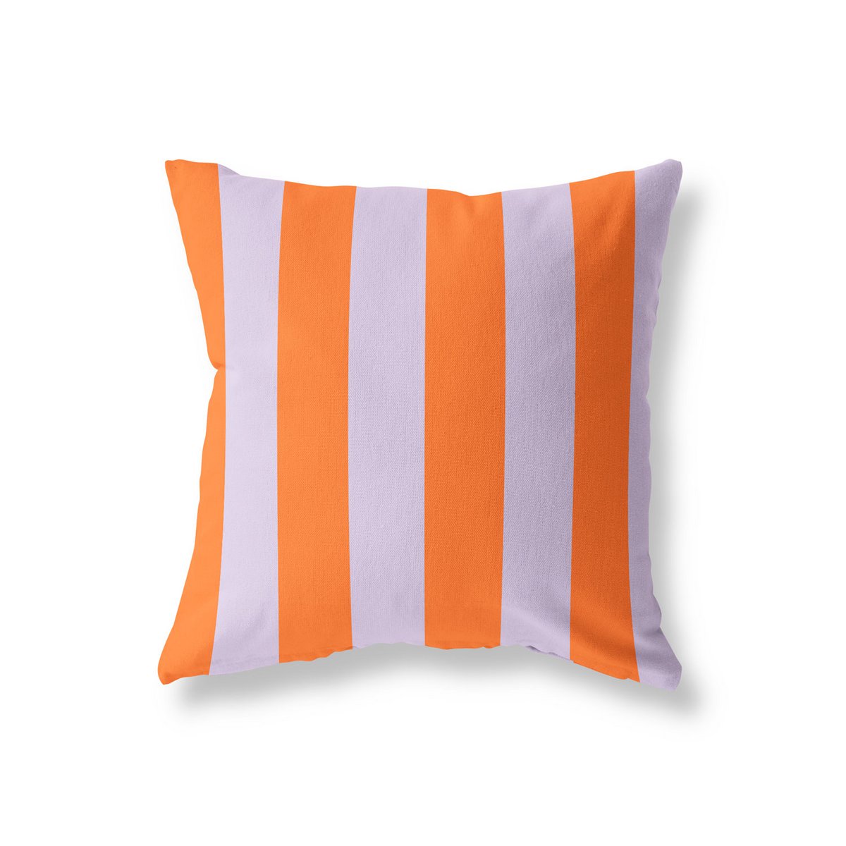 Buitenkussen – Strepen oranje & paars