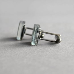 Cuff links with pine trees, Unique gift for men
