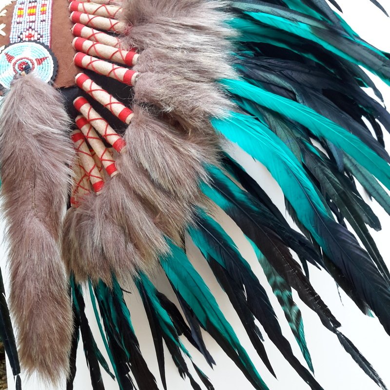 Indian headdress turquoise