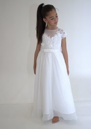 Ceremonial dress JEANNE - White - Size: 130 cm (7/8 years)