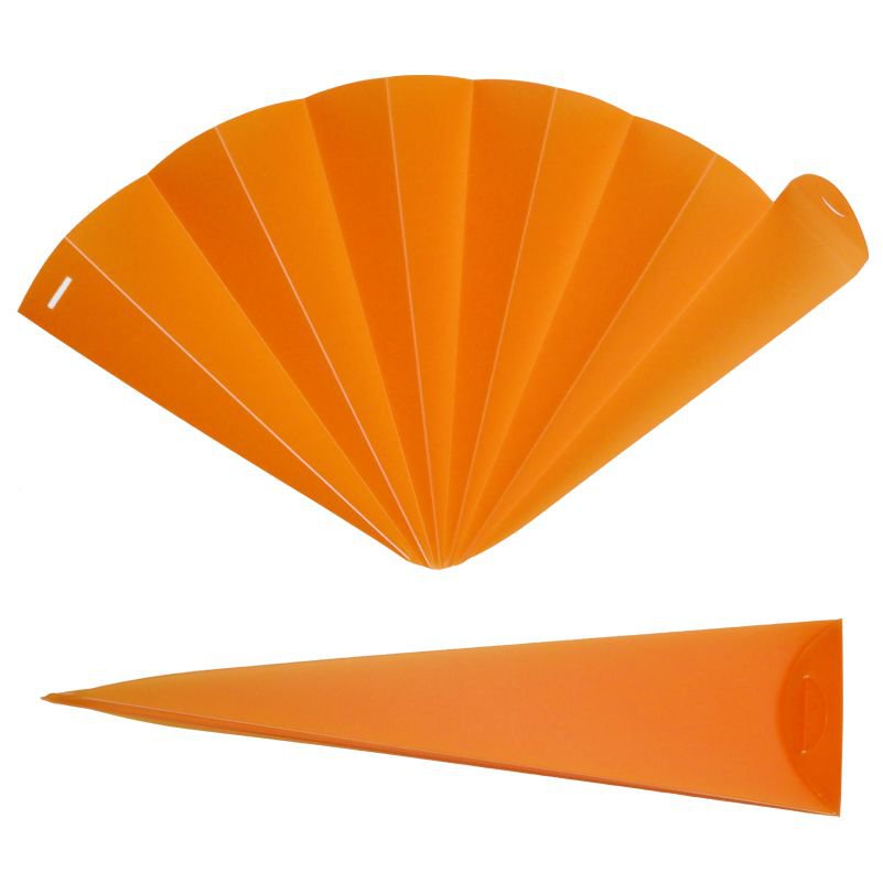 Ventaglio, ventaglio, ventaglio, arancione traslucido