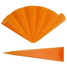 Éventail à main, éventail, éventail, orange translucide