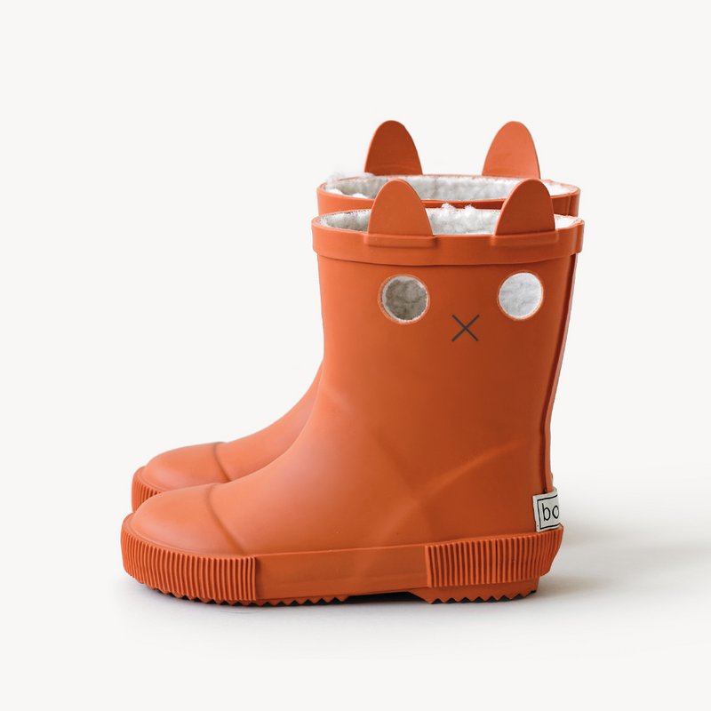 LOOKICAT Regenstiefel für Kinder, Ziegelstein