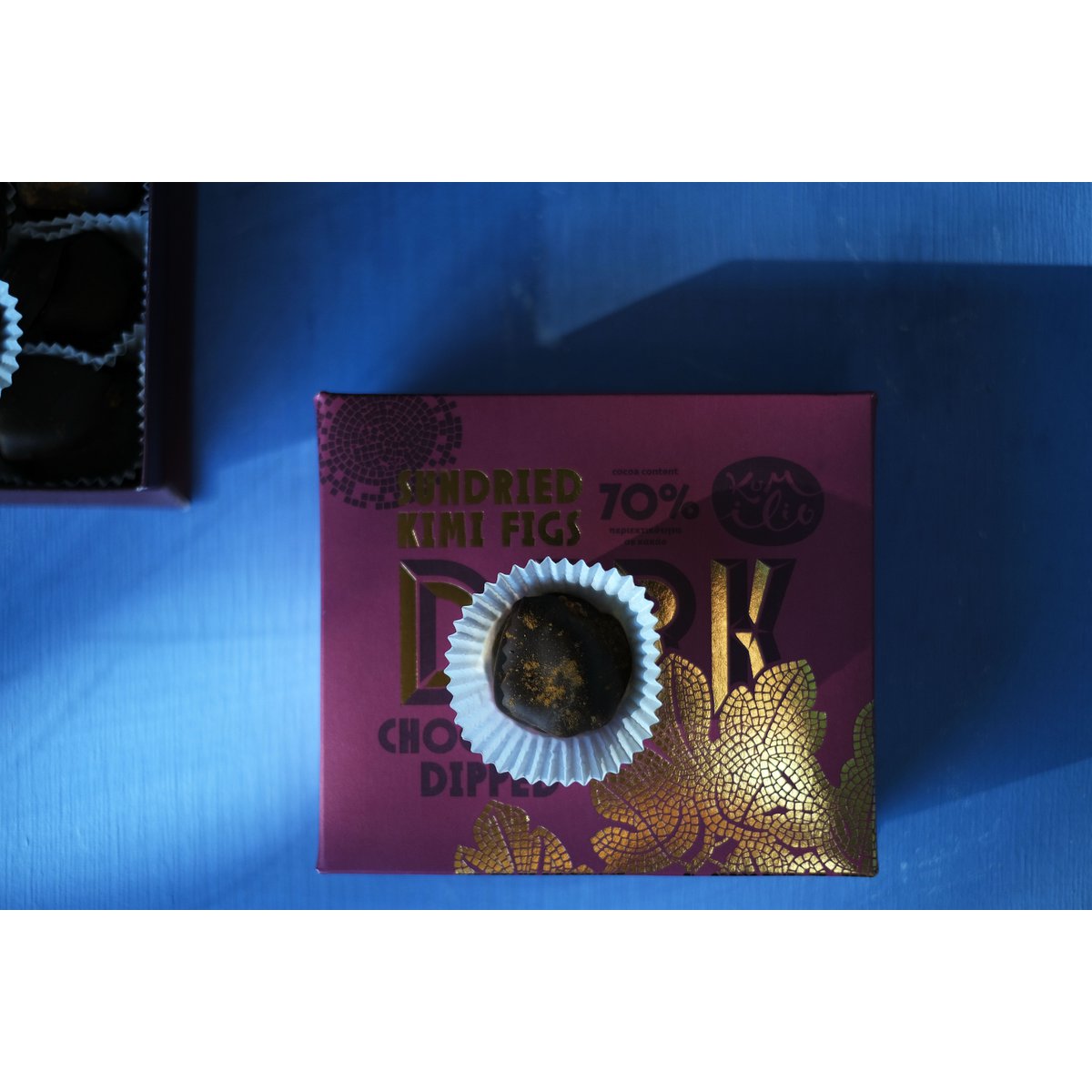 KUMILIO Premium Higos Kimi secados al sol Chocolate oscuro bañado 70% - Caja de regalo