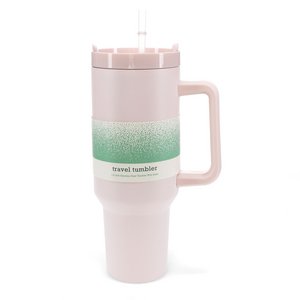 Reisbeker met handvat (1,2Ltr) - Lichtroze