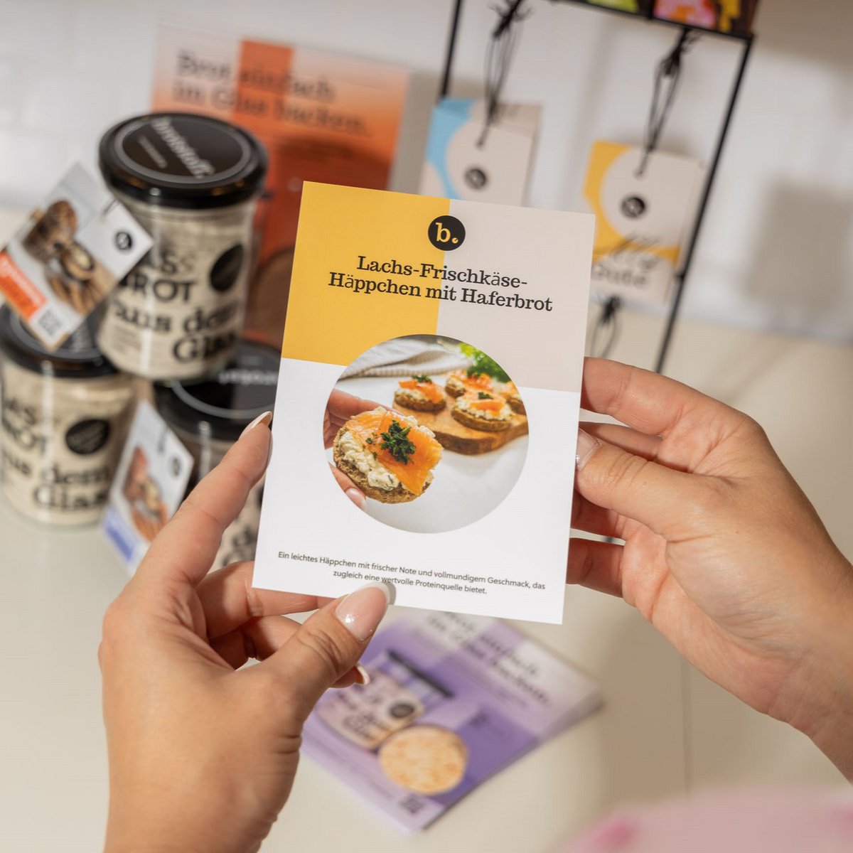 The bread from the glass - sales -promoting material