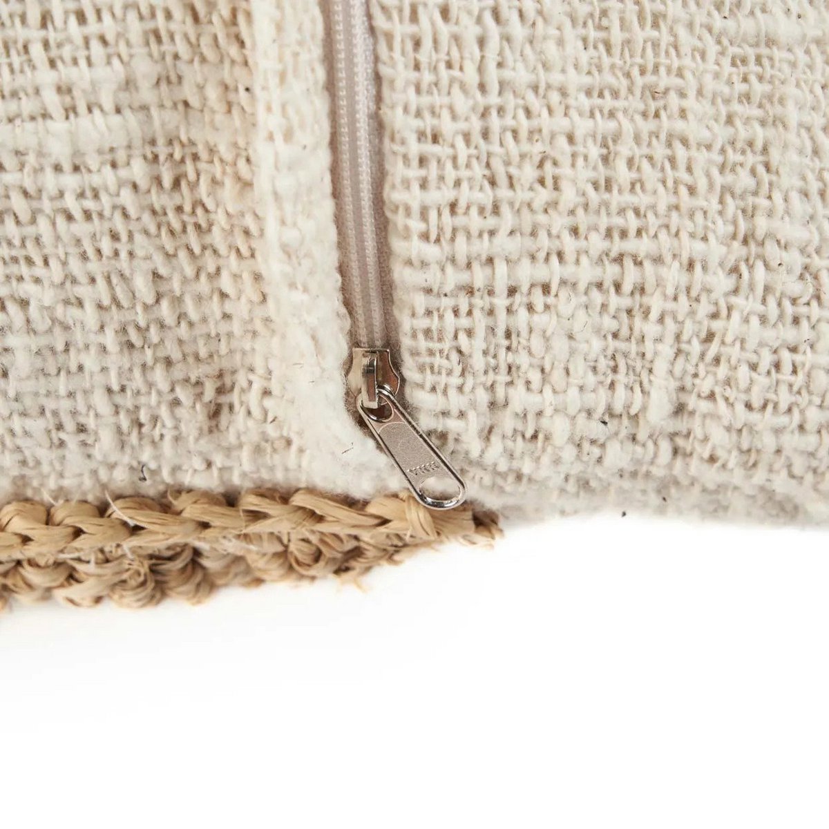 Raffia Stamp Pudebetræk - Naturlig