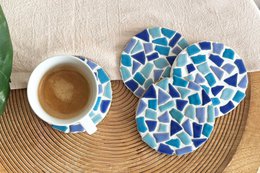 DIY-Paket Mosaik-Untersetzer (inkl. Halter)