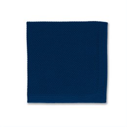 Midnight blue knitted pocket square