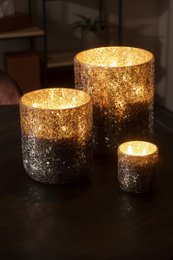Candela profumata J-Line Luxuria - Cookie Crunch - vetro - bronzo - XL - 120U