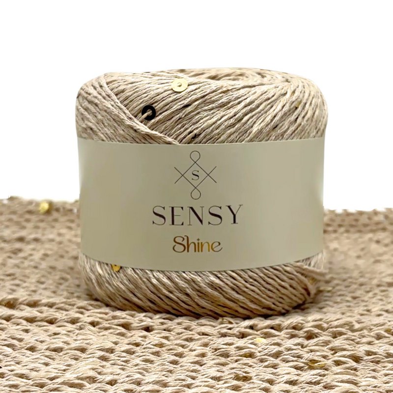 Filato Sensy Shine, 3,5 once, 340 iarde, calibro 2 fine