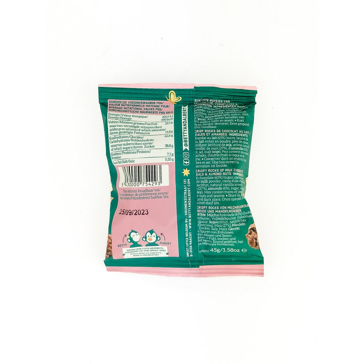 Jungle Rocks 45g – Müsli mit Schokoladenüberzug