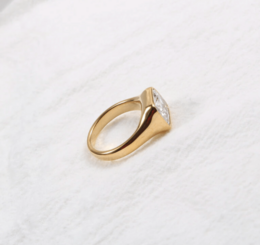 Andrei - Women’s Diamond Signet Ring