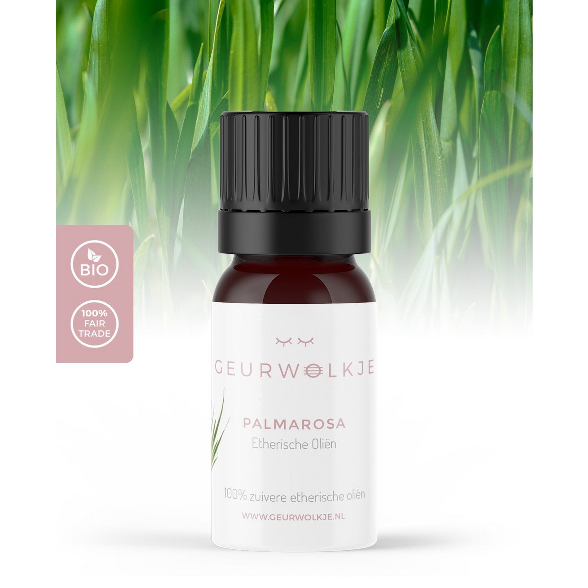 Palmarosa - 100% æterisk olie - 10 ml - Foreslået detailpris € 9,95