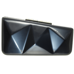 Minaudiére in Metallic Mitternachtsblau