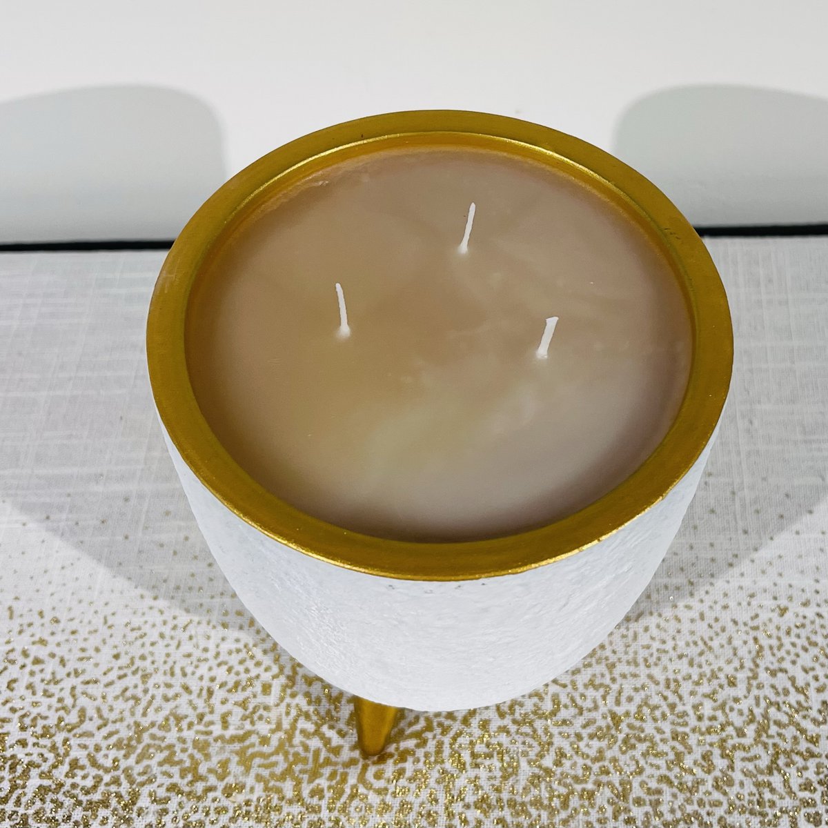Candela / vaso di fiori in oro bianco