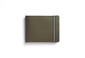 Kaki Minimalist Wallet With Coin Pocket