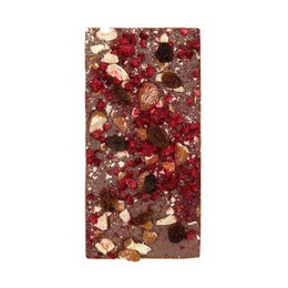 Premium milk chocolate - raspberries, raisins, almonds