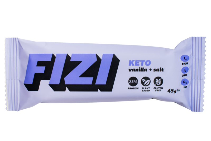 Keto Vegan Gluten Free Bar "Vanilla + Salt" 45G